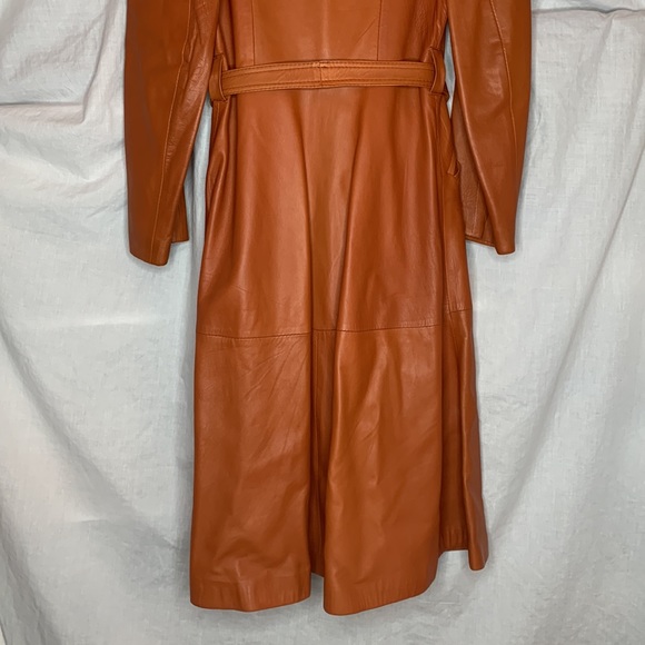 vintage Hermanos Veralo Madrid Spain flare skirt trench coat, see measurements - Picture 5 of 15